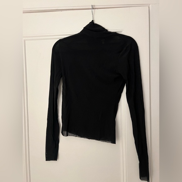 AFRM Zadie black turtleneck sheer - Picture 2 of 4